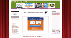 Desktop Screenshot of ezonelyrics.blogspot.com
