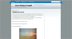 Desktop Screenshot of livresmusicasgospel.blogspot.com