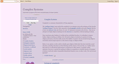 Desktop Screenshot of complexity-in-systems.blogspot.com