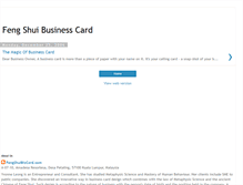 Tablet Screenshot of fengshuibizcard.blogspot.com
