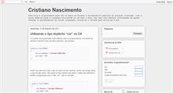 Desktop Screenshot of cristiano-nascimento.blogspot.com