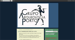 Desktop Screenshot of grupodearqueologiadoporto.blogspot.com