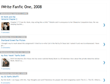 Tablet Screenshot of iwrite08one.blogspot.com