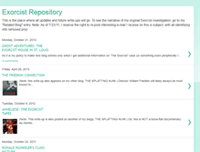 Tablet Screenshot of exorcistrepository.blogspot.com