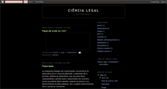 Desktop Screenshot of ciencialegal.blogspot.com