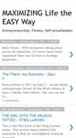Mobile Screenshot of maximizinglifetheeasyway.blogspot.com