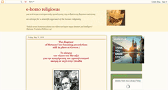 Desktop Screenshot of e-homoreligiosus.blogspot.com