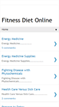 Mobile Screenshot of fitness-diet-online.blogspot.com