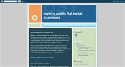 Desktop Screenshot of makingpublicflatrentalscammers.blogspot.com