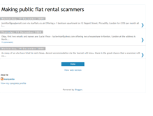 Tablet Screenshot of makingpublicflatrentalscammers.blogspot.com