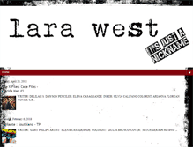 Tablet Screenshot of larawest.blogspot.com