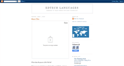Desktop Screenshot of edtech-languages.blogspot.com