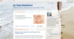 Desktop Screenshot of drfootsolutions.blogspot.com