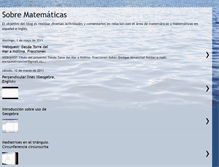 Tablet Screenshot of matematicasenglishspanish.blogspot.com