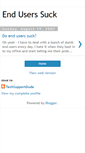 Mobile Screenshot of enduserssuck.blogspot.com