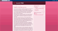 Desktop Screenshot of free-incontri.blogspot.com