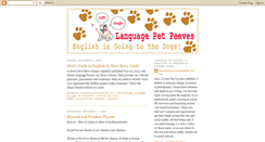 Desktop Screenshot of languagepetpeeves.blogspot.com