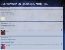 Tablet Screenshot of educacionartisticacumd.blogspot.com