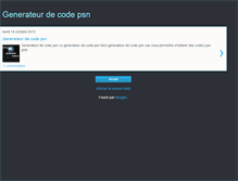Tablet Screenshot of generateur-de-code-psn-2014.blogspot.com