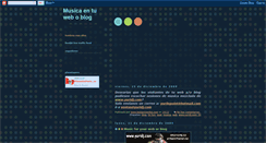 Desktop Screenshot of musicaentuweboblog.blogspot.com