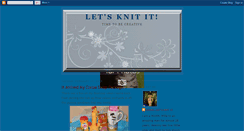 Desktop Screenshot of letsknitit.blogspot.com