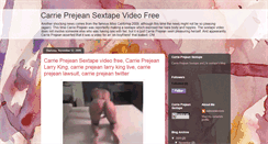 Desktop Screenshot of carrie-prejean-sextape-video-free.blogspot.com