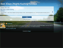 Tablet Screenshot of best3days2nightskuchingholidays.blogspot.com