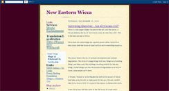 Desktop Screenshot of neweasternwicca.blogspot.com