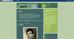 Desktop Screenshot of bayramkoyu.blogspot.com
