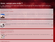 Tablet Screenshot of amorvamosparaonde.blogspot.com