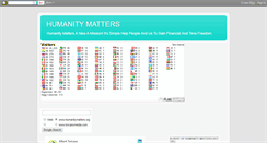 Desktop Screenshot of humanitymatters.blogspot.com