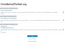 Tablet Screenshot of christbehindthewall.blogspot.com