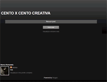 Tablet Screenshot of centoxcentocreativa.blogspot.com