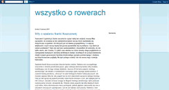 Desktop Screenshot of gilu-wszystkoorowerach.blogspot.com