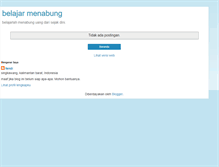 Tablet Screenshot of belajarmenabung-fenz.blogspot.com