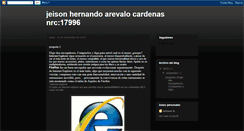 Desktop Screenshot of jeisonhernandoarevalocardenasnrc17996.blogspot.com