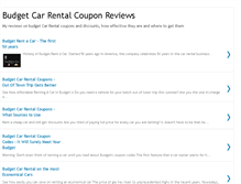 Tablet Screenshot of budgetcarrentalcoupons.blogspot.com