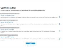 Tablet Screenshot of garminsatnavnuvi.blogspot.com