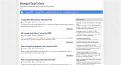 Desktop Screenshot of lowongangkerjaterbaru.blogspot.com