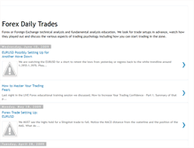 Tablet Screenshot of forexdailytrades.blogspot.com