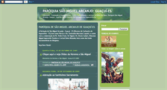 Desktop Screenshot of paroquiadesaomiguel.blogspot.com