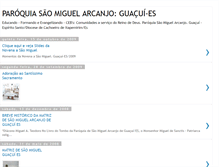 Tablet Screenshot of paroquiadesaomiguel.blogspot.com