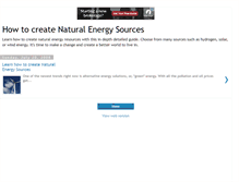 Tablet Screenshot of natural-energy-sources.blogspot.com