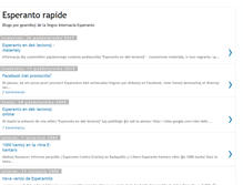 Tablet Screenshot of esperantorapide.blogspot.com
