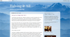 Desktop Screenshot of halvingitall.blogspot.com