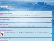 Tablet Screenshot of halvingitall.blogspot.com