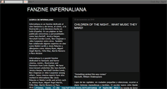 Desktop Screenshot of infernalianablog.blogspot.com