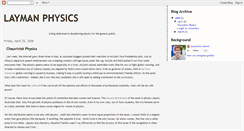 Desktop Screenshot of laymanphysics.blogspot.com