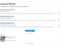 Tablet Screenshot of laymanphysics.blogspot.com