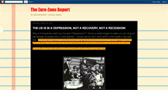 Desktop Screenshot of euro-zone-report.blogspot.com
